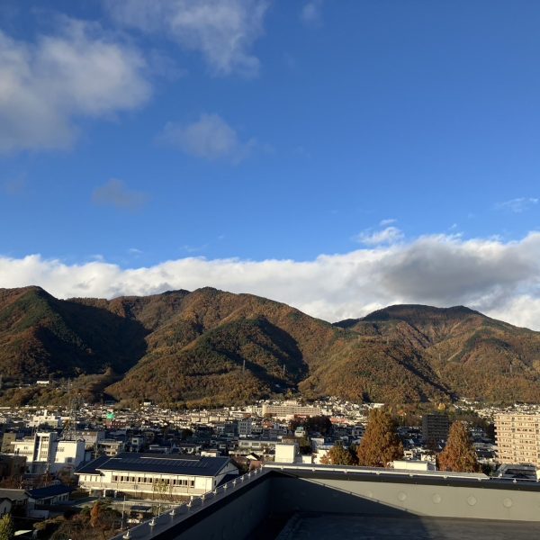 上田市庁舎の屋上からの景色！